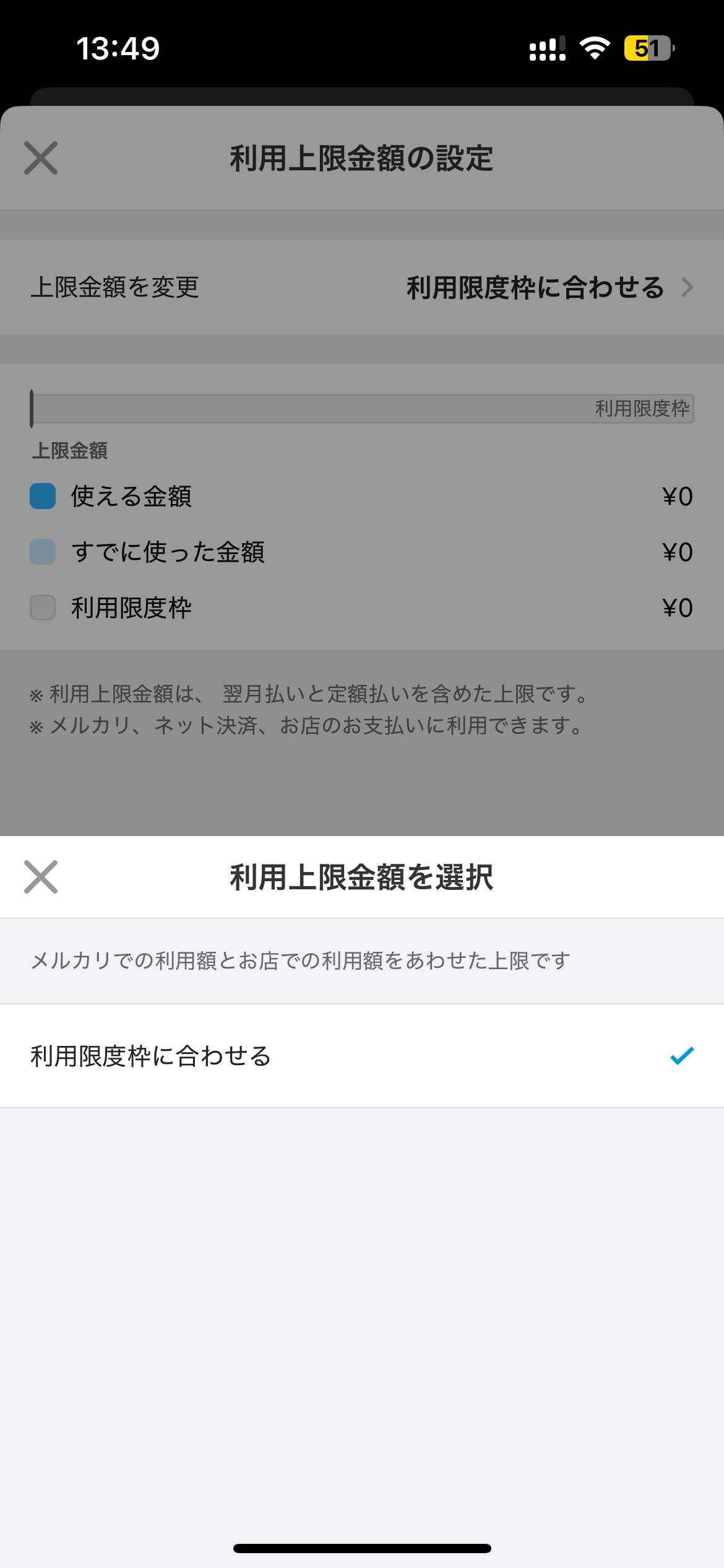 生活保護ですがメルカードのあと払い利用枠が0になってしまう