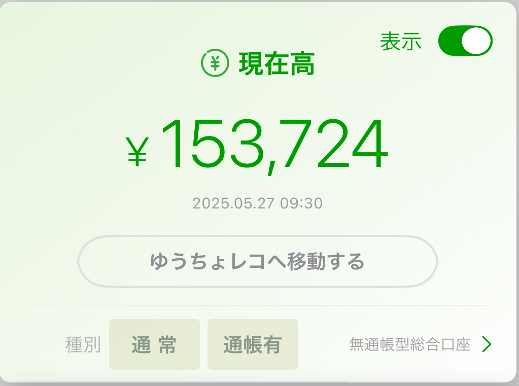 うつ病生活保護受給者の家計簿【2025年5月末時点】