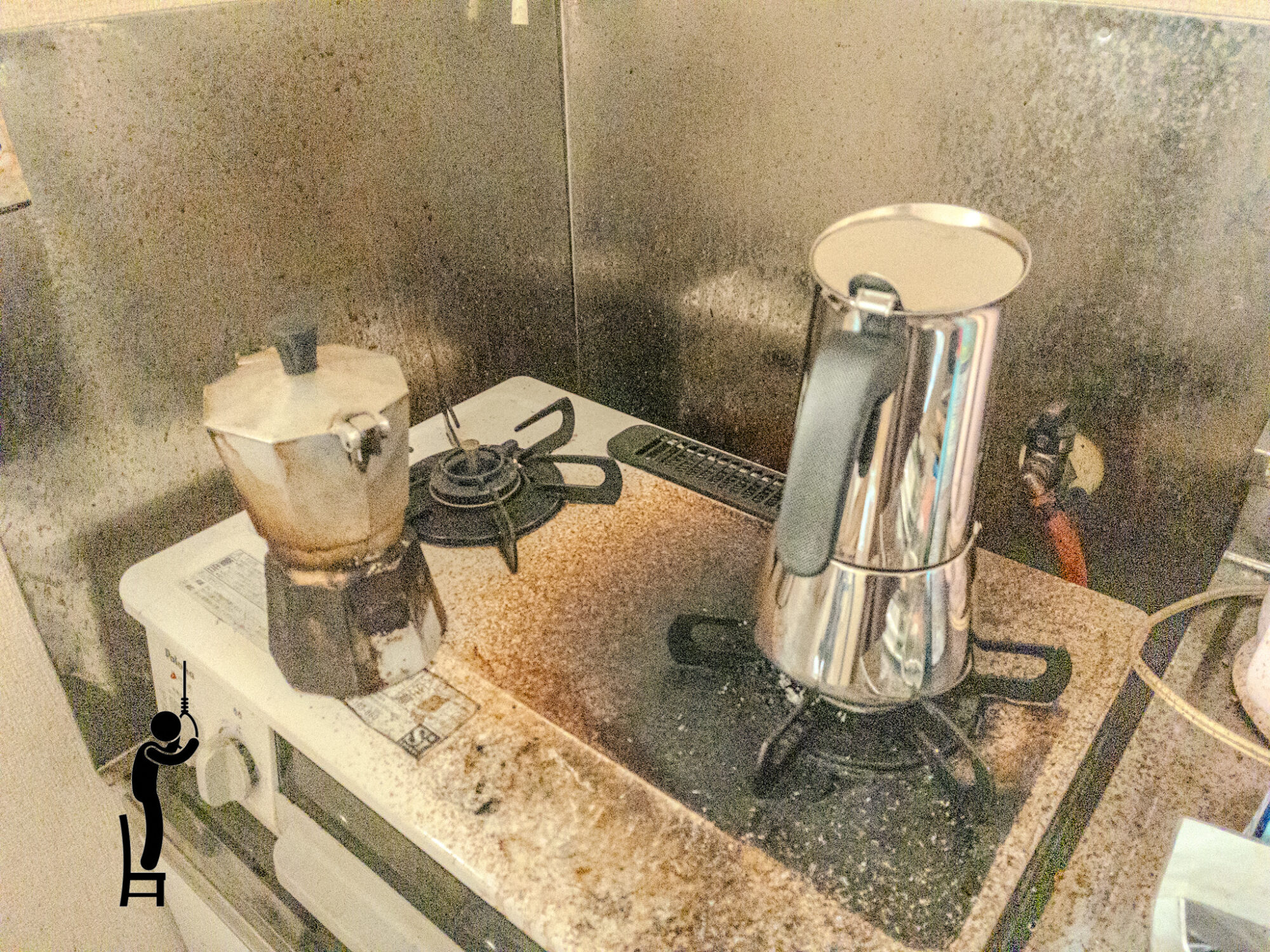 吹きこぼれたエスプレッソで汚れていたガステーブルを掃除しました【2026年1月】​