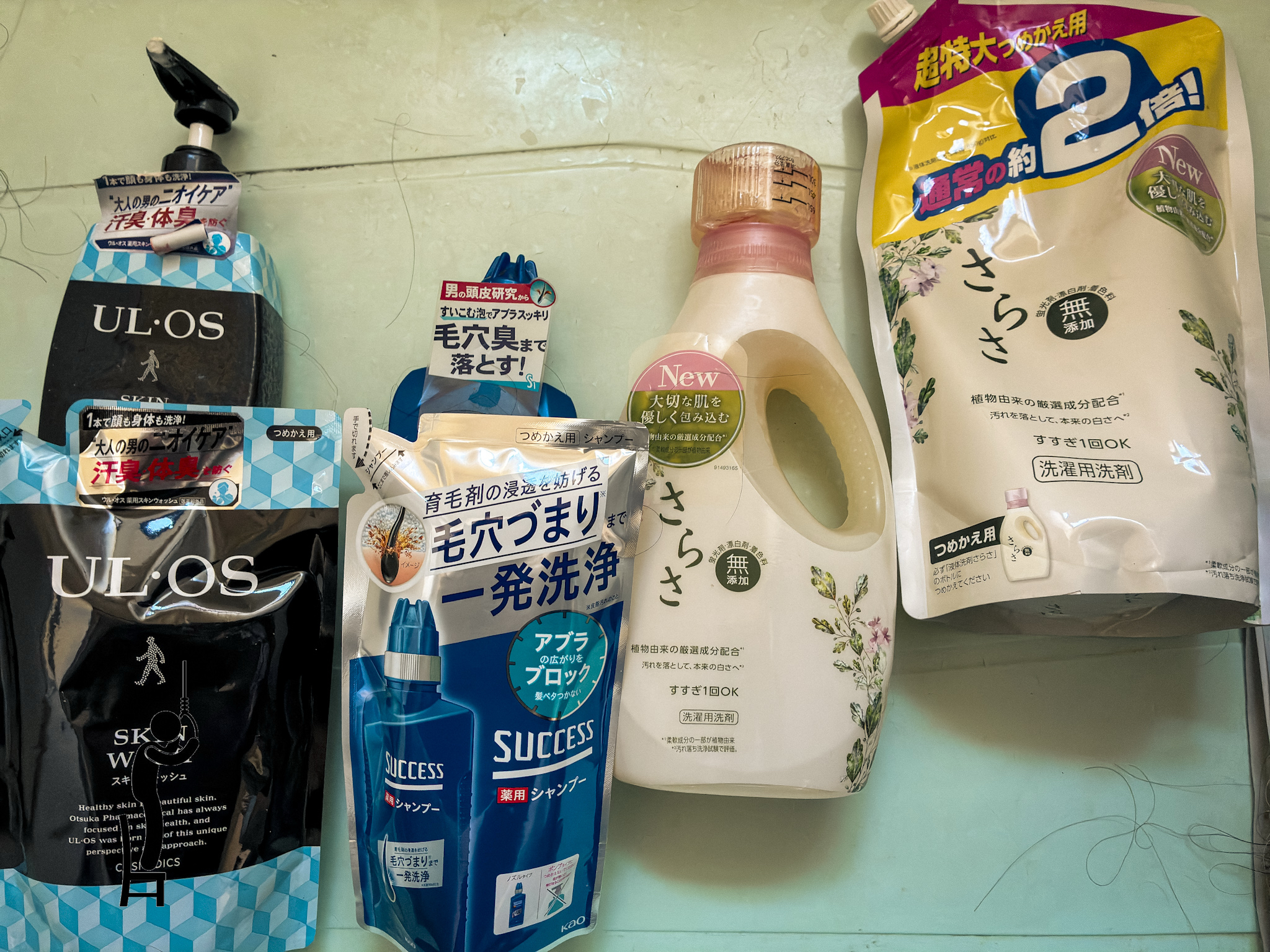 シャンプー、ボディソープ、洗濯洗剤をまとめて詰め替えました​