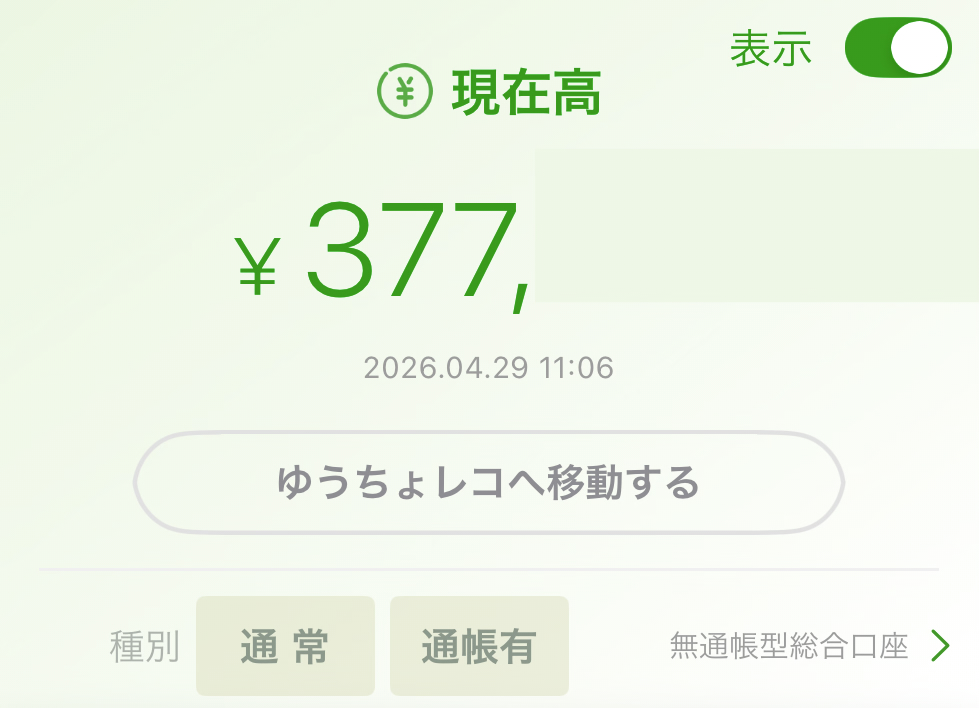 うつ病生活保護受給者の家計簿【2026年4月】