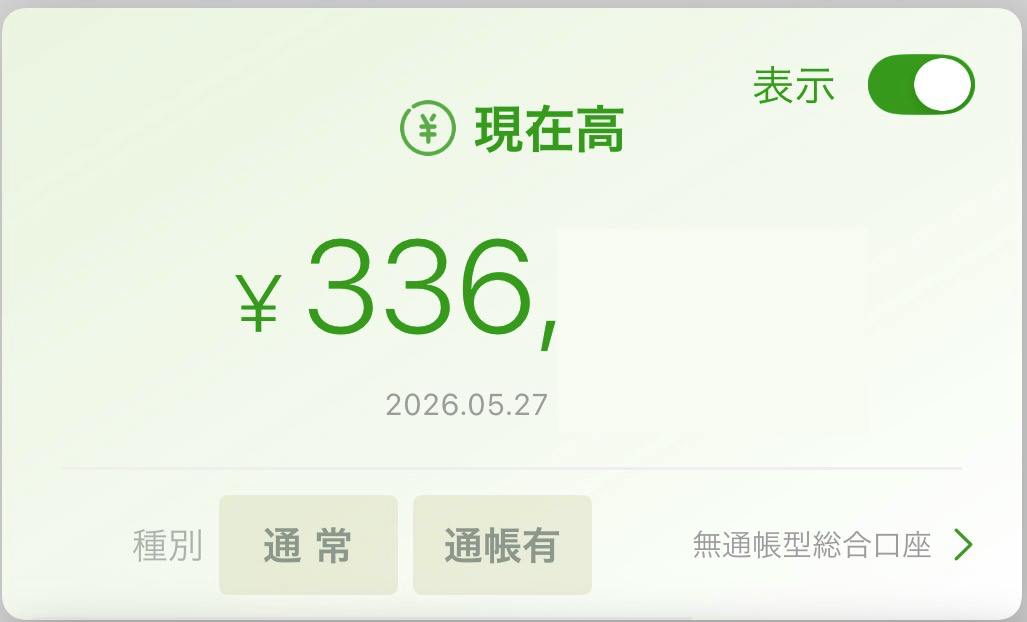 うつ病生活保護受給者の家計簿【2026年5月】